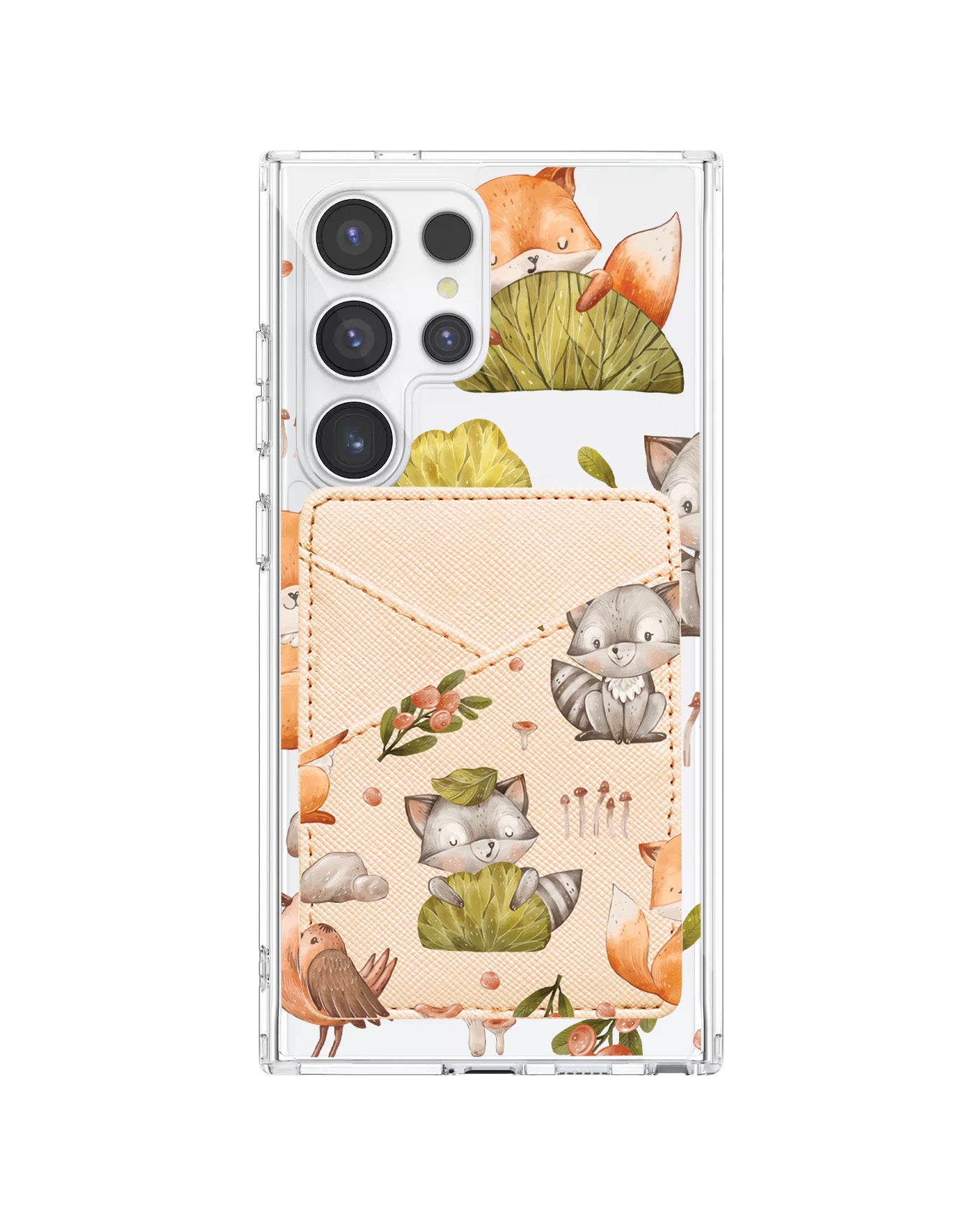 Android Phone Wallet Case - Racoon And Friends