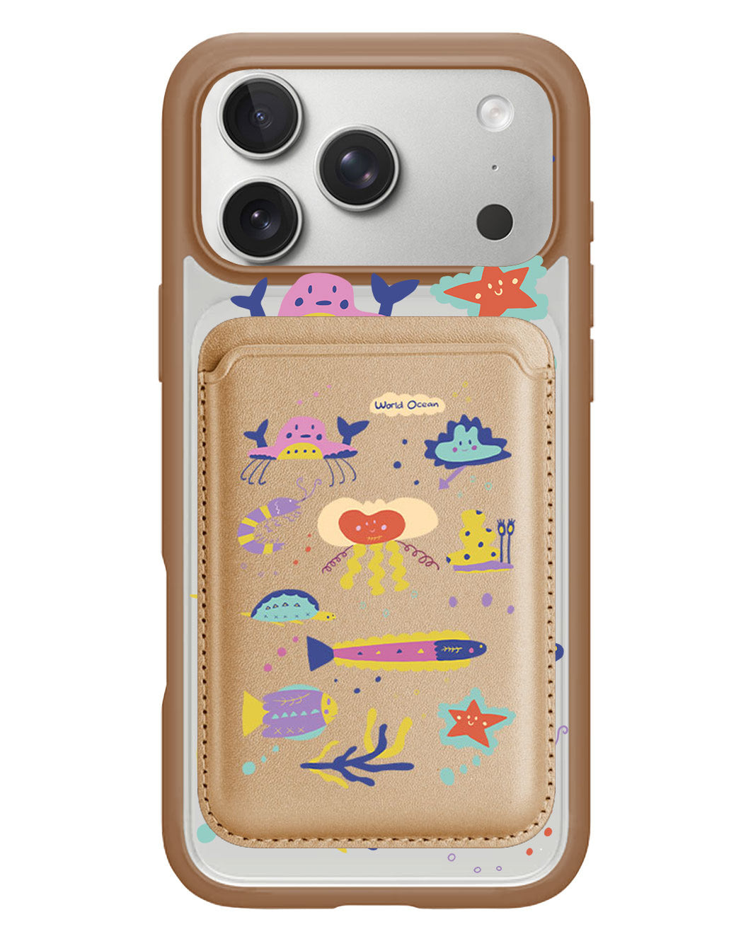 iPhone Magnetic Wallet Case - Ocean World