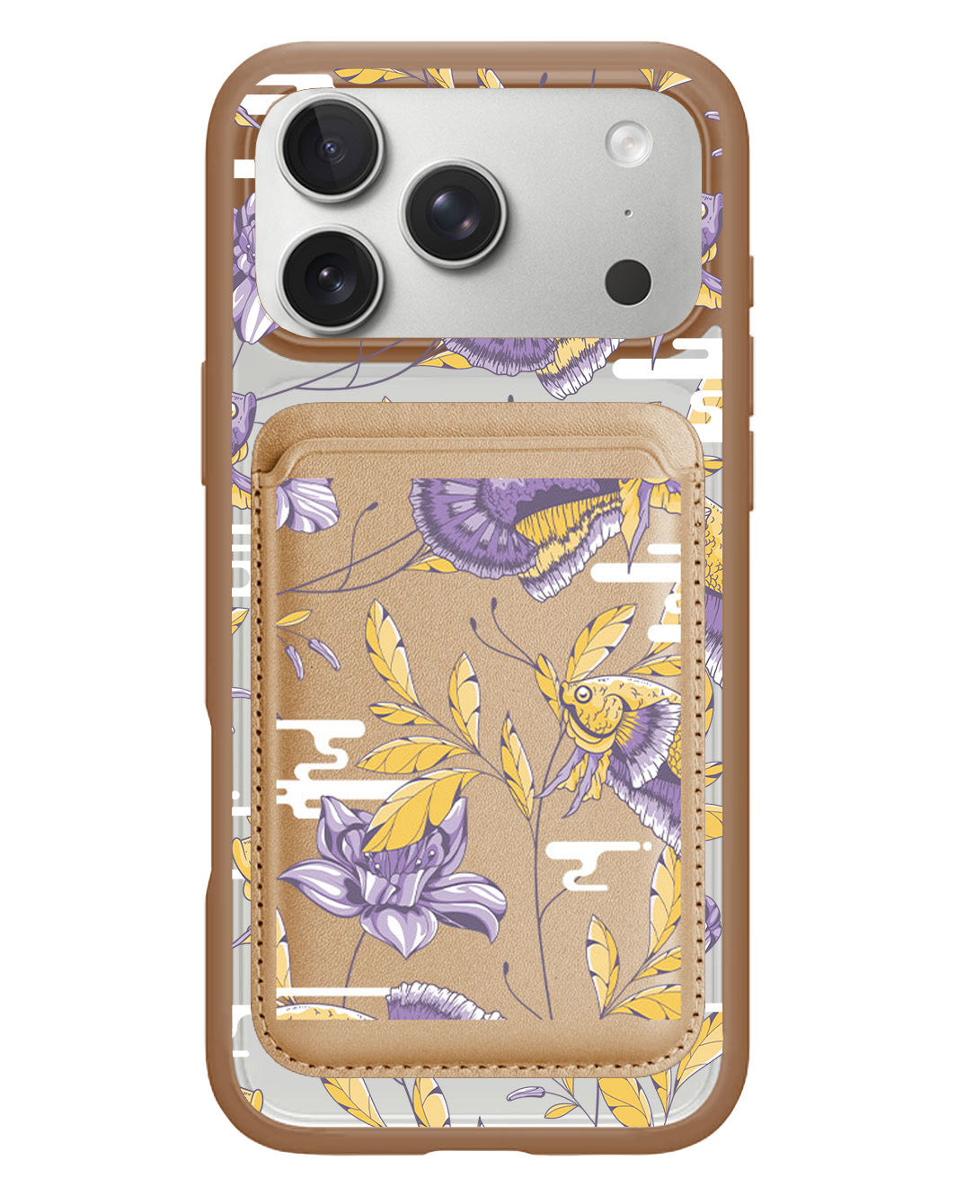 iPhone Magnetic Wallet Case - Fish & Floral 5.0