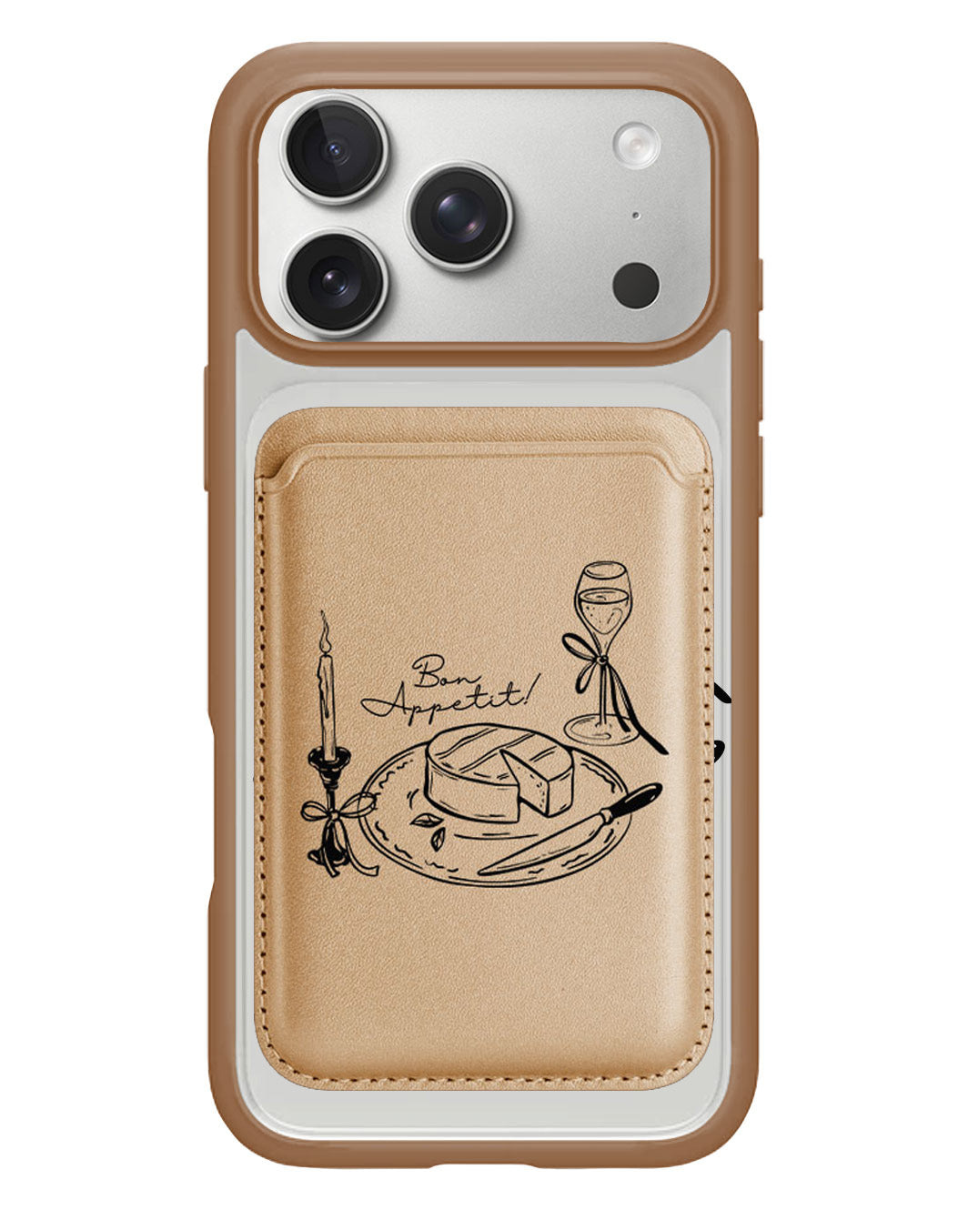 iPhone Magnetic Wallet Case - Bon Appetit