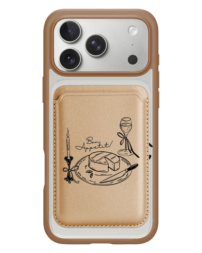 iPhone Magnetic Wallet Case - Bon Appetit