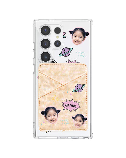 Android Phone Wallet Case - Face Grid Space