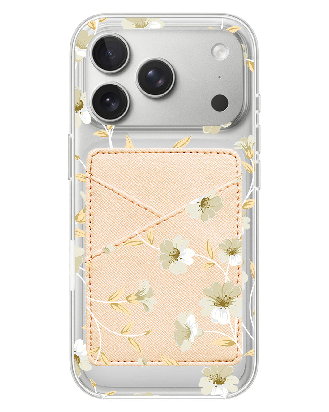 iPhone Phone Wallet Case - White Magnolia