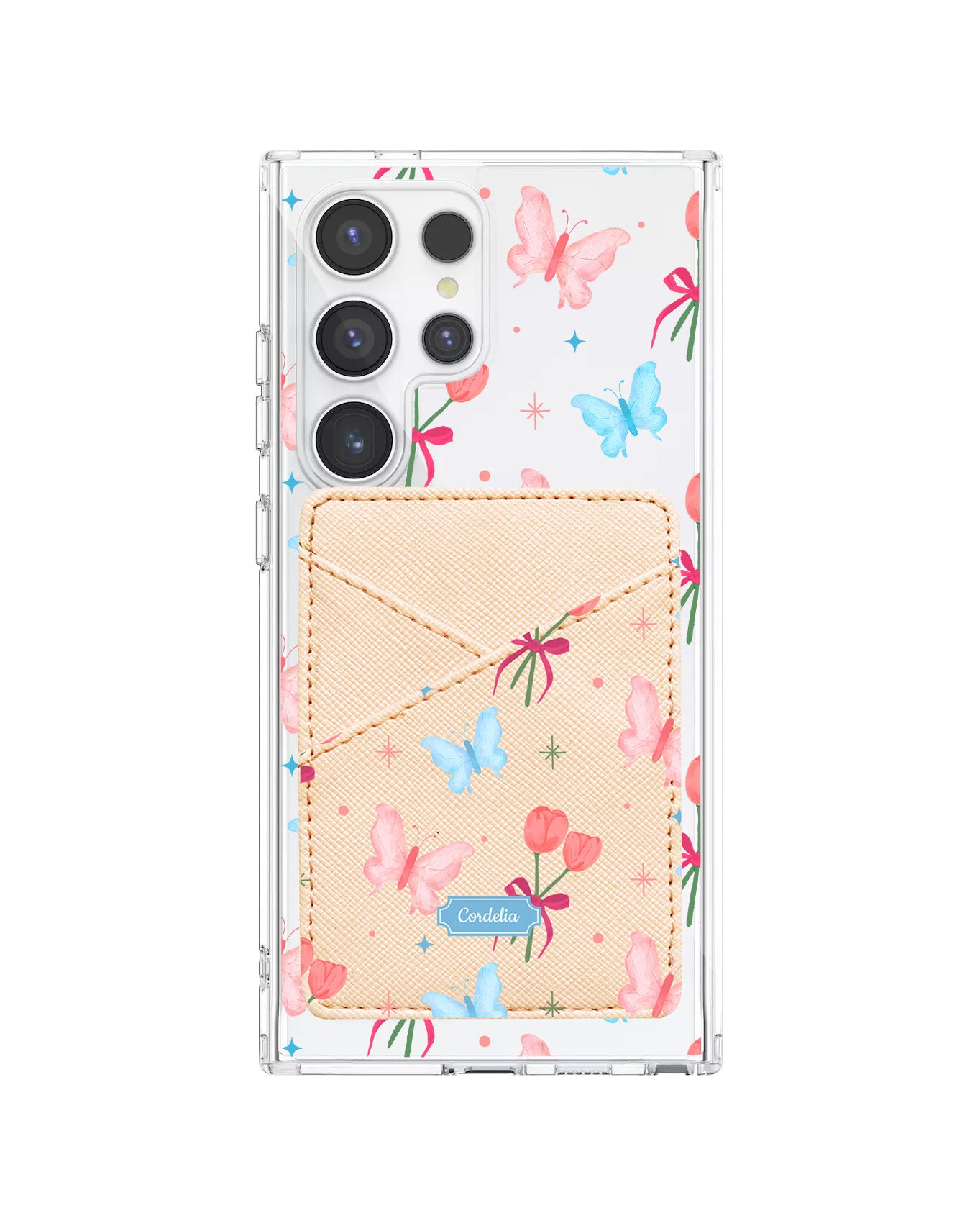 Android Phone Wallet Case - Coquette Butterfly