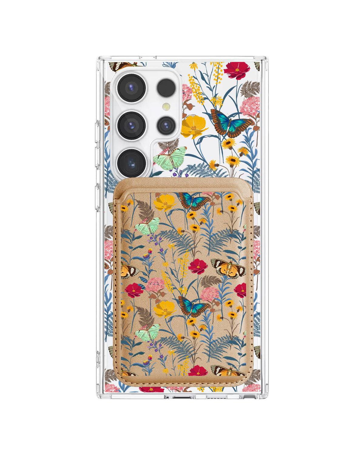 Android Magnetic Wallet Case - Flora Magnolia