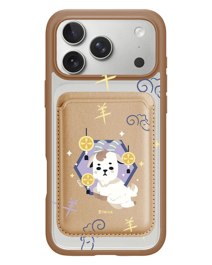 iPhone Magnetic Wallet Case - Goat (Chinese Zodiac / Shio)