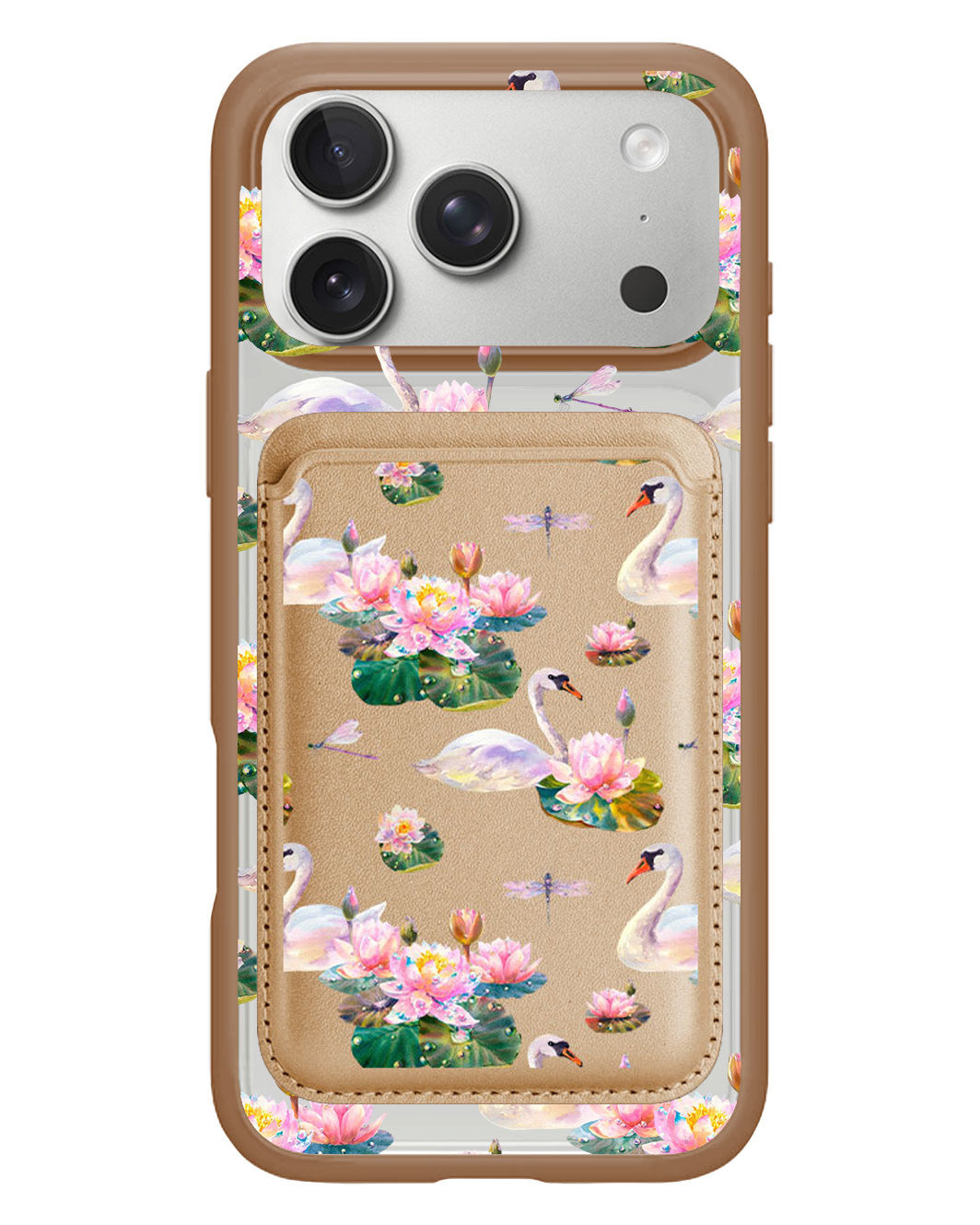 iPhone Magnetic Wallet Case - Swan