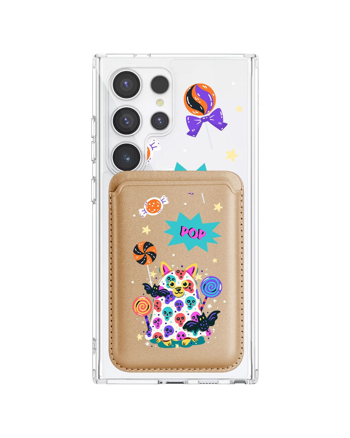 Android Magnetic Wallet Case - Puppy Monster