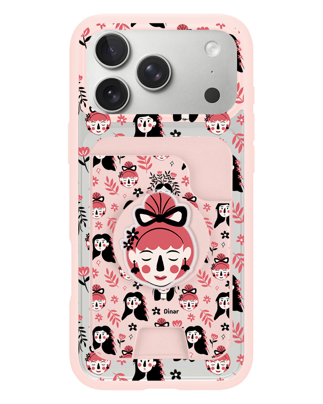 iPhone Magpop Wallet - Flowery Faces
