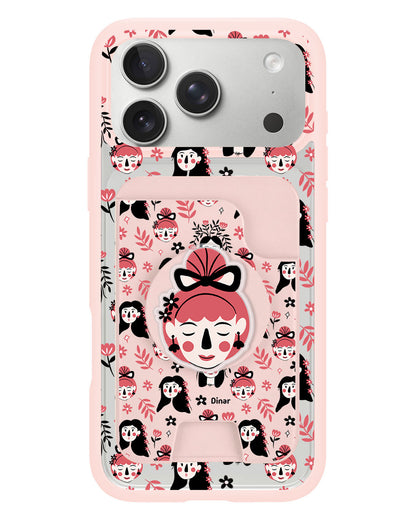 iPhone Magpop Wallet - Flowery Faces