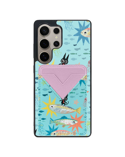 Android Avant Wallet Case - The Fish Surfer