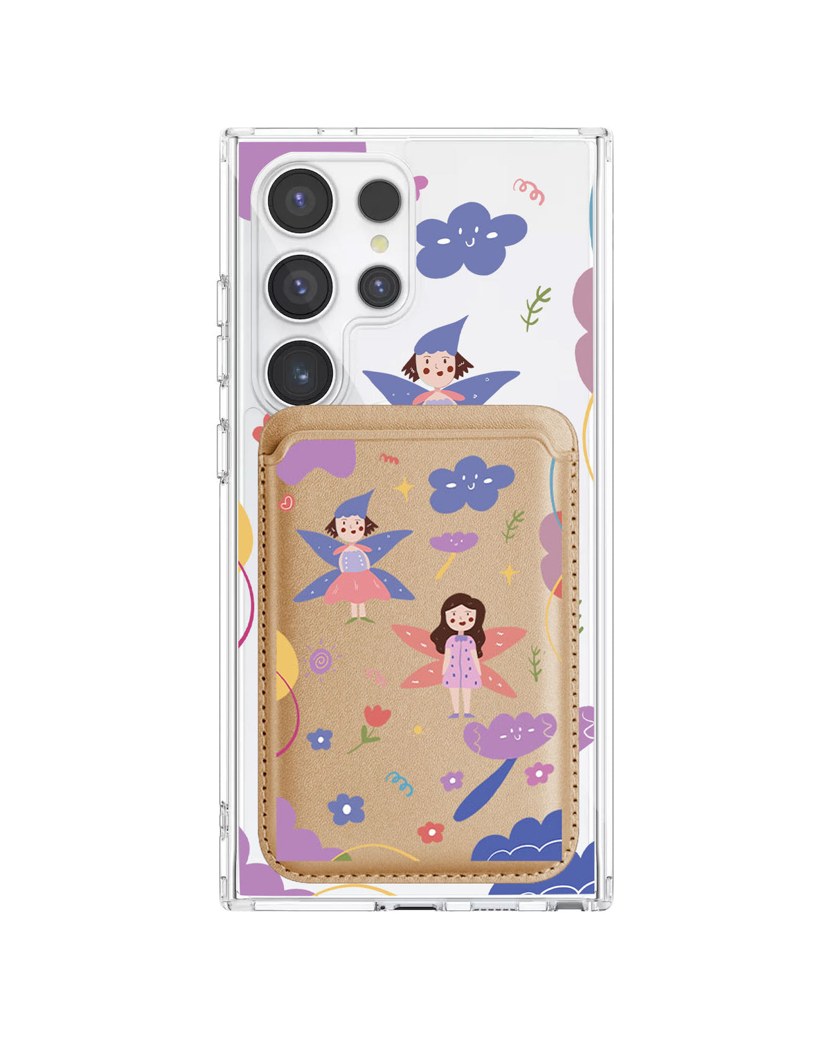 Android Magnetic Wallet Case - Fairy Pattern