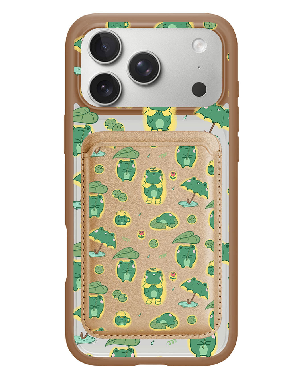 iPhone Magnetic Wallet Case - Happy Rain