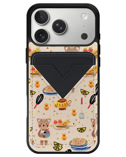 iPhone Avant Wallet Case - Cooking Cat