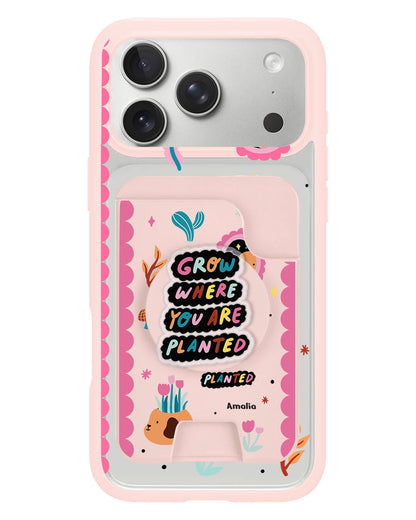 iPhone Magpop Wallet - Grow Where You Are Planted