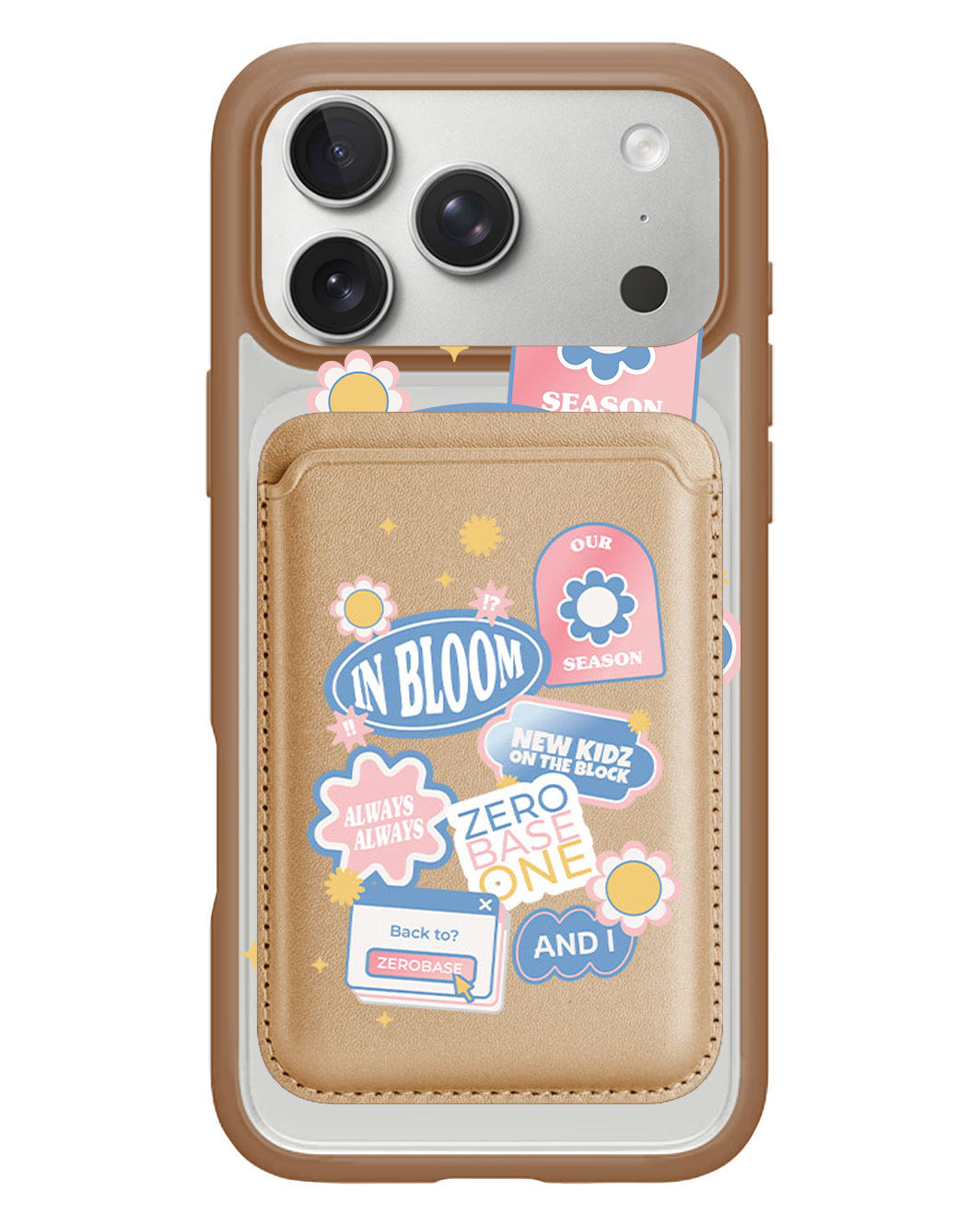 iPhone Magnetic Wallet Case - Zerobaseone Song Sticker Pack