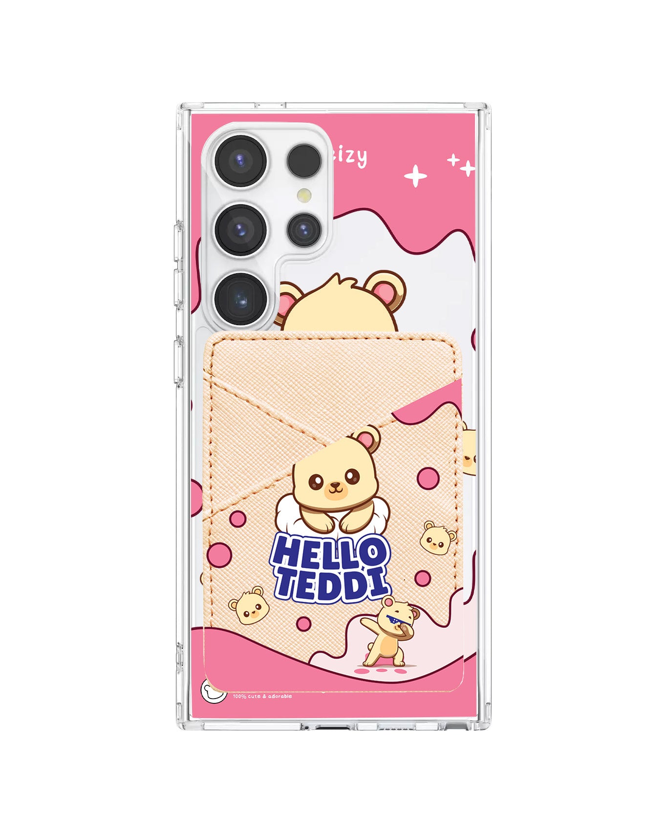 Android Phone Wallet Case - Hello Teddy 2.0