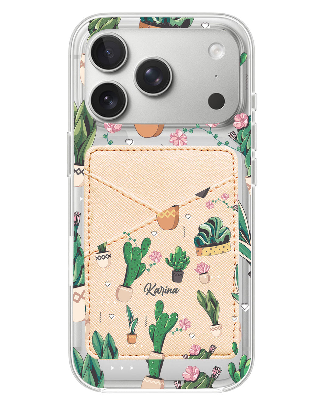 iPhone Phone Wallet Case - Cactus 3.0