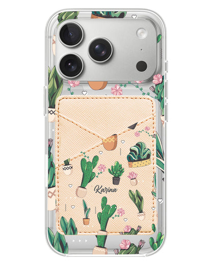 iPhone Phone Wallet Case - Cactus 3.0