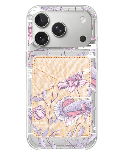 iPhone Phone Wallet Case - Fish & Floral 1.0
