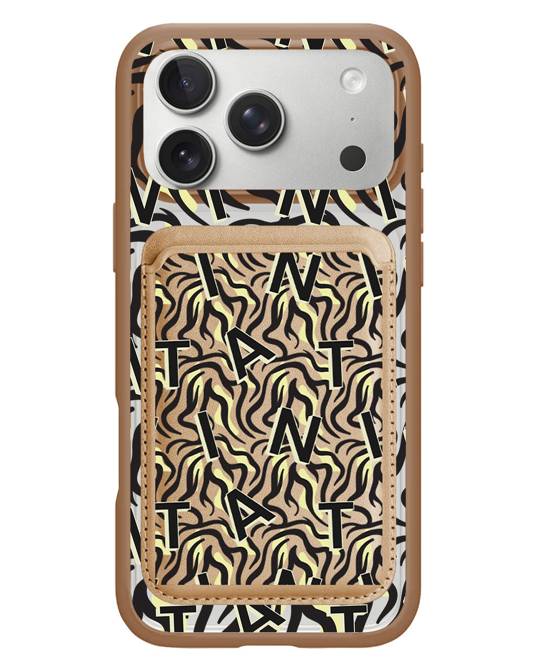 iPhone Magnetic Wallet Case - Tiger Monogram 3.0