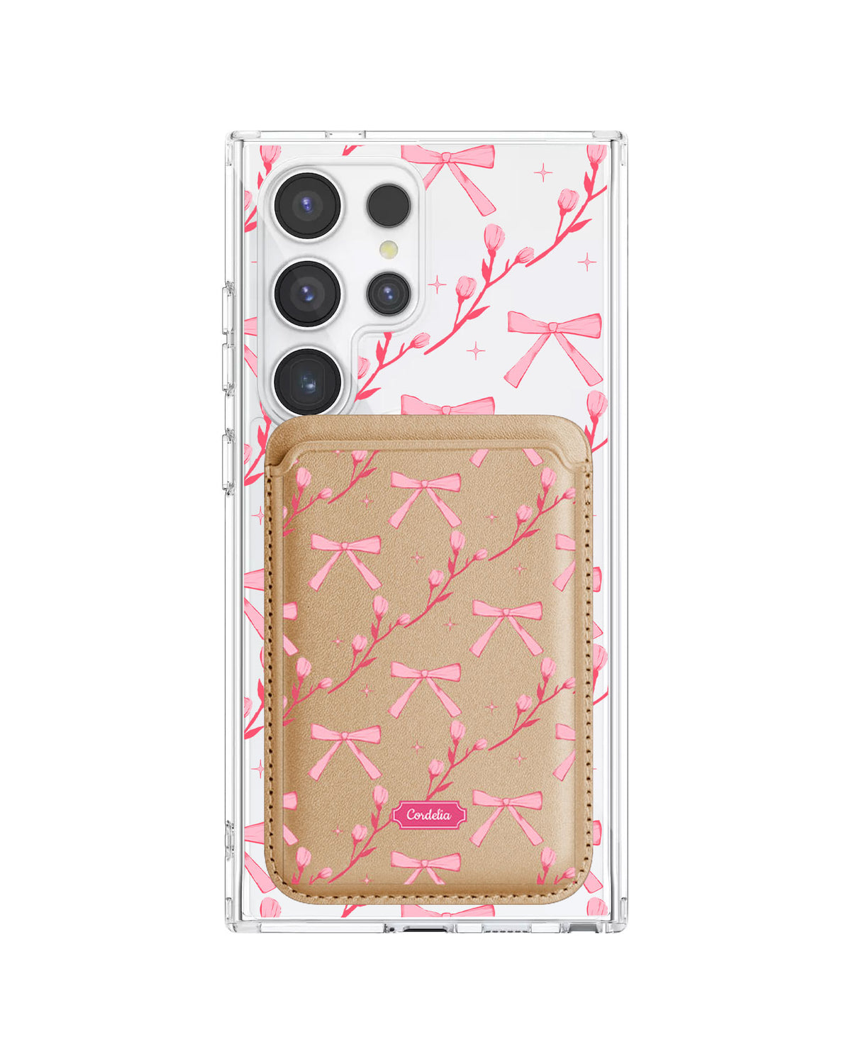 Android Magnetic Wallet Case - Coquette Floral