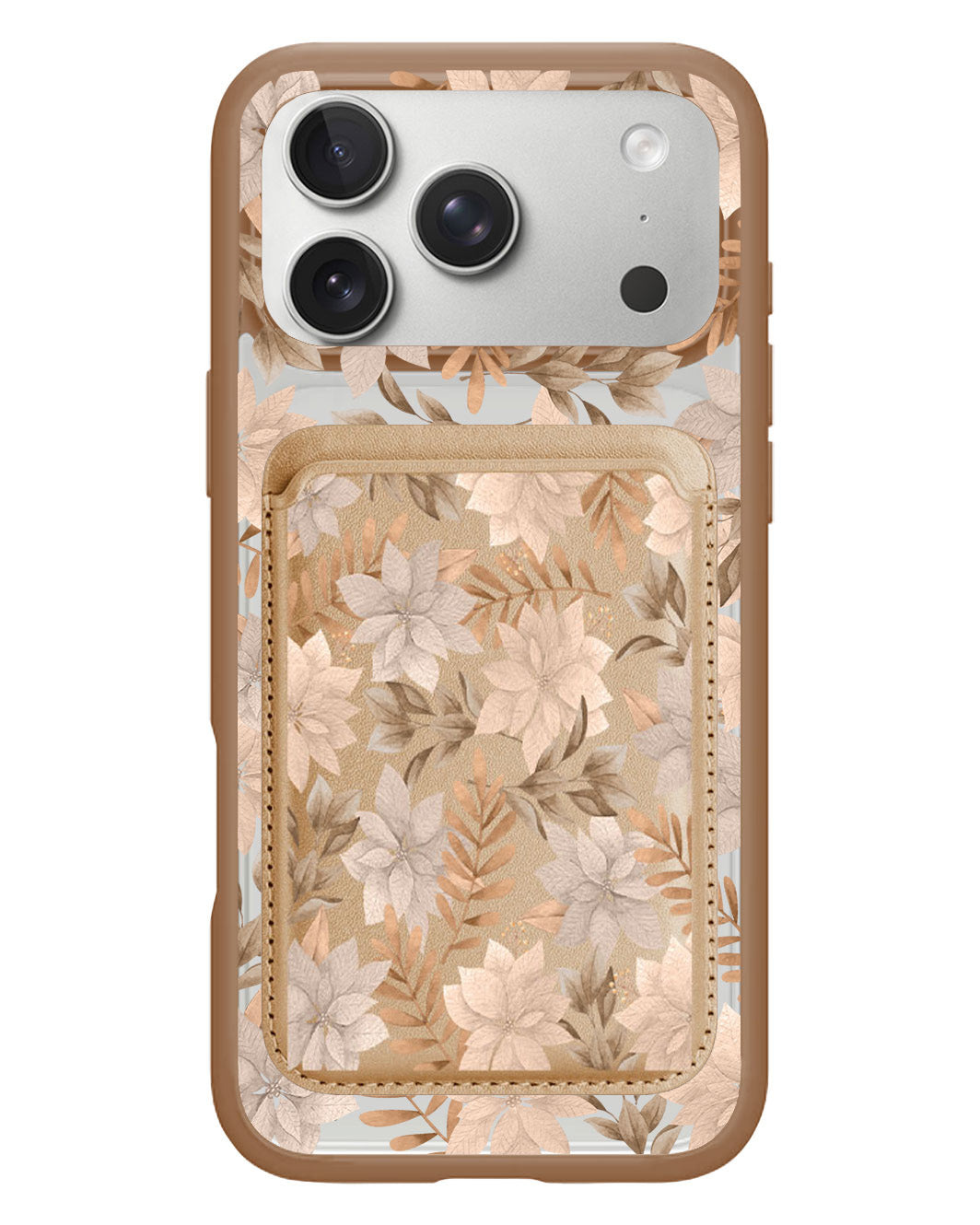 iPhone Magnetic Wallet Case - Rustic Lily