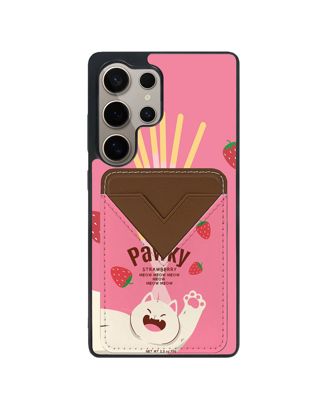 Android Avant Wallet Case - Pawky Cat