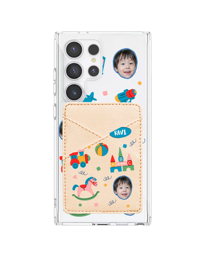 Android Phone Wallet Case - Face Grid Boys Toys