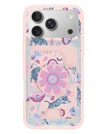 iPhone Magpop Wallet - Tiger & Floral 3.0