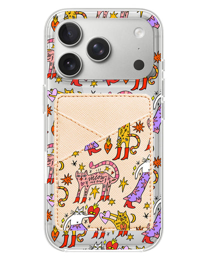 iPhone Phone Wallet Case - Meow