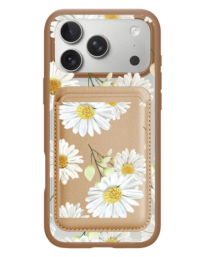 iPhone Magnetic Wallet Case - October Chrysanthemum