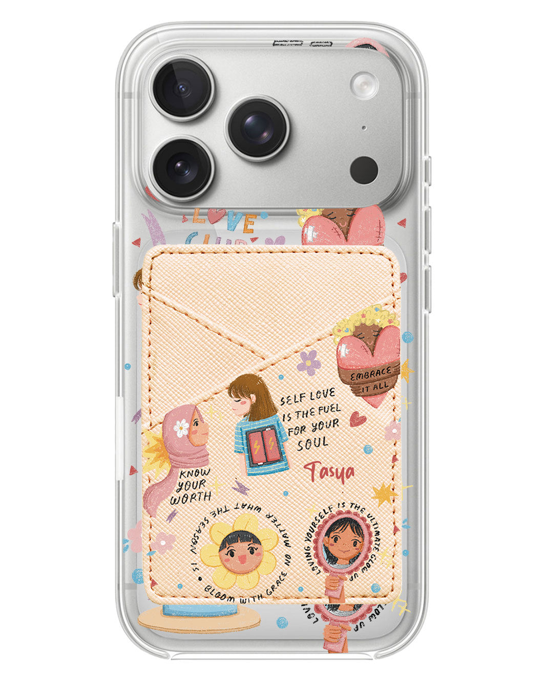 iPhone Phone Wallet Case - Self Love Club