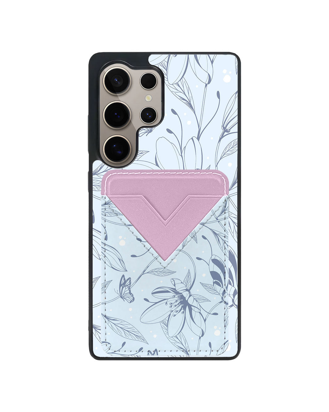 Android Avant Wallet Case - Sketchy Flower&Butterfly 2.0