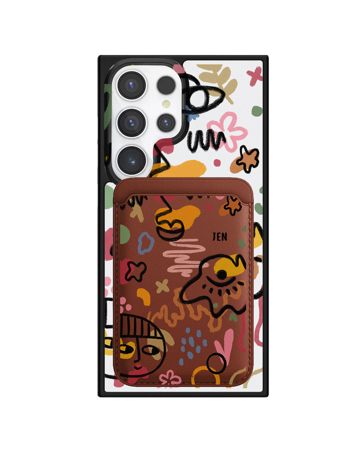 Android Magnetic Wallet Case - Abstract 3.0