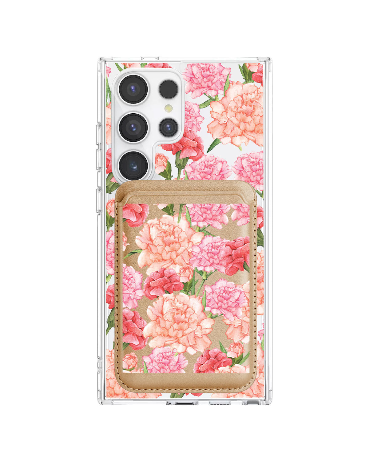 Android Magnetic Wallet Case - January Carnation