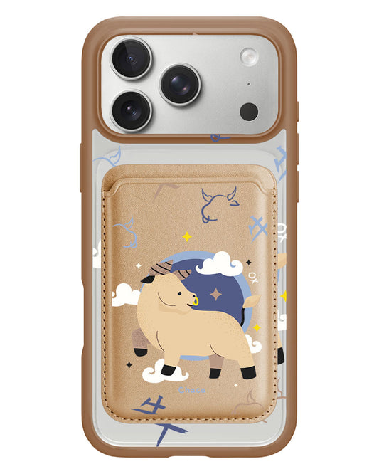 iPhone Magnetic Wallet Case - Ox (Chinese Zodiac / Shio)