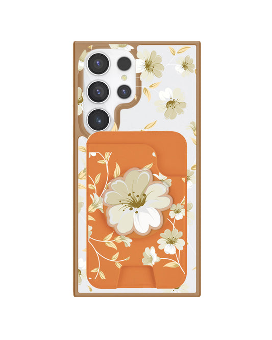 Android Magpop Wallet - White Magnolia