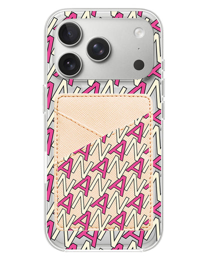 iPhone Phone Wallet Case - Initial 6.0 Monogram