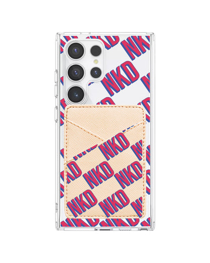 Android Phone Wallet Case - Diagonal Initial Monogram 2.0