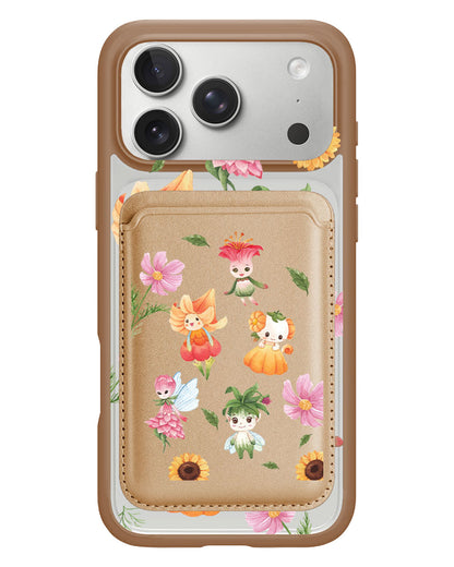 iPhone Magnetic Wallet Case - Magical Garden