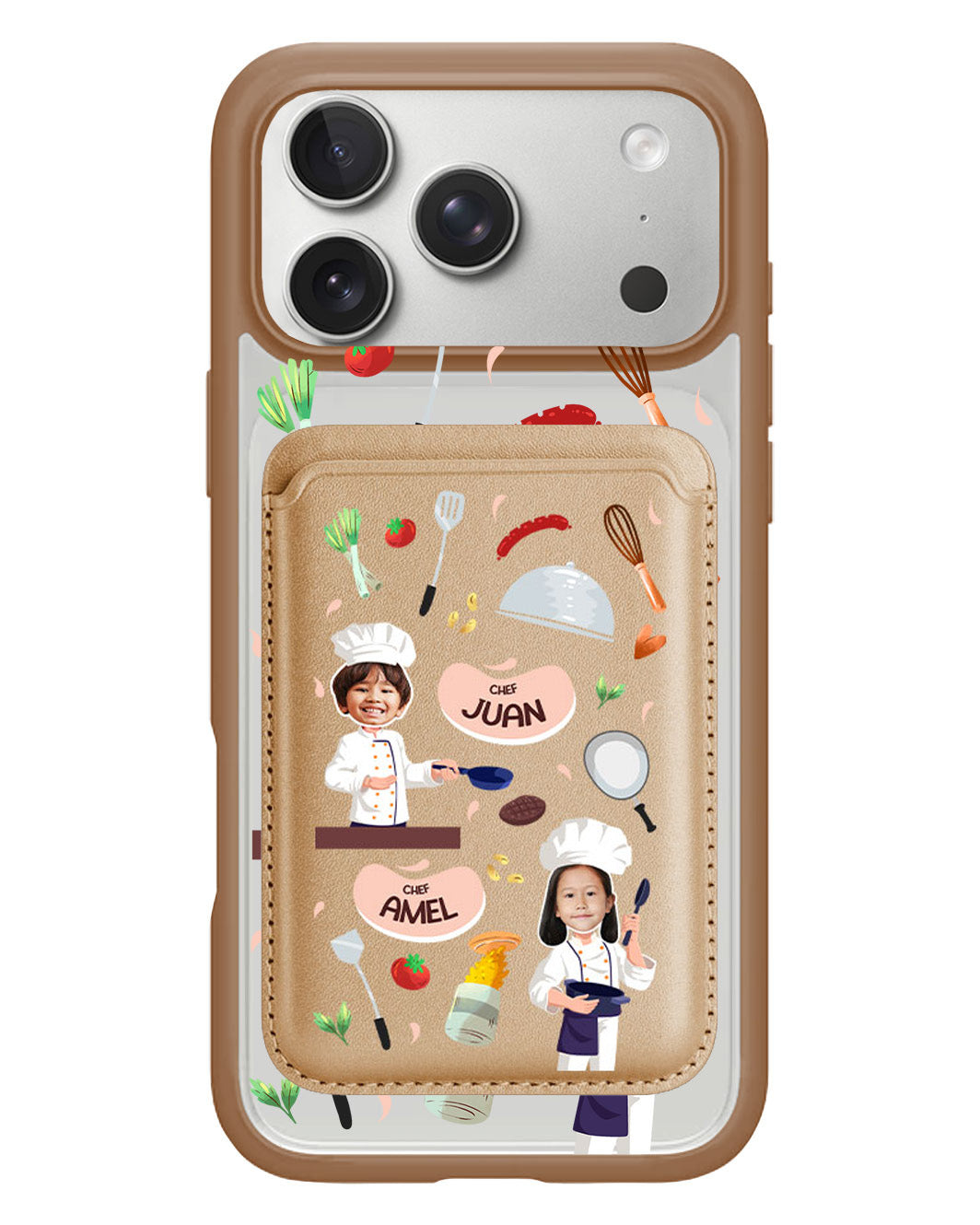 iPhone Magnetic Wallet Case - Face Grid Dream Chef