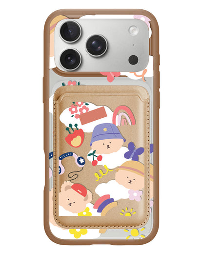 iPhone Magnetic Wallet Case - Bear In Style