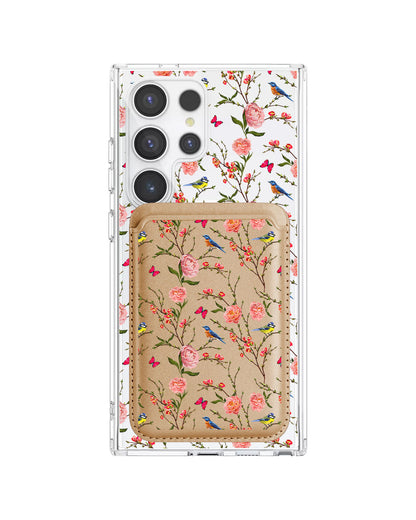 Android Magnetic Wallet Case - Flora Gardenia