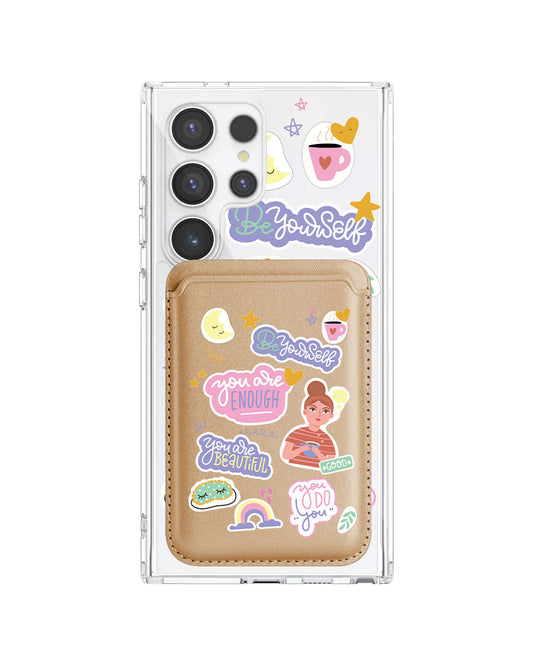 Android Magnetic Wallet Case - Be Yourself
