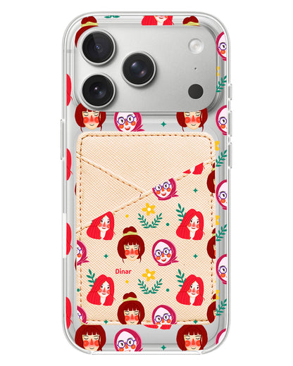 iPhone Phone Wallet Case - Lovely Faces