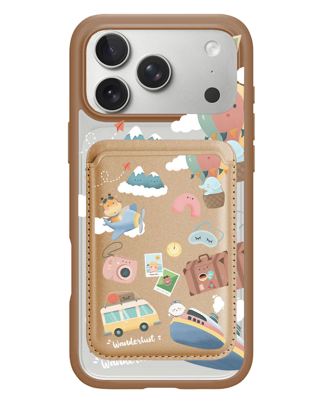 iPhone Magnetic Wallet Case - Travel