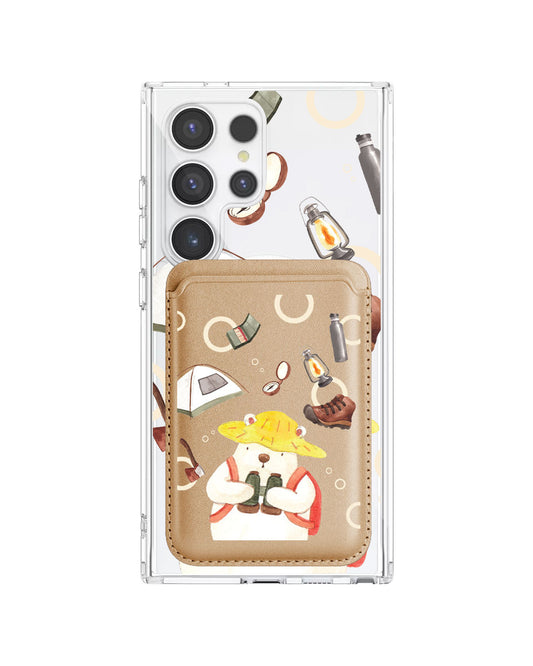 Android Magnetic Wallet Case - Adventure Of Bear