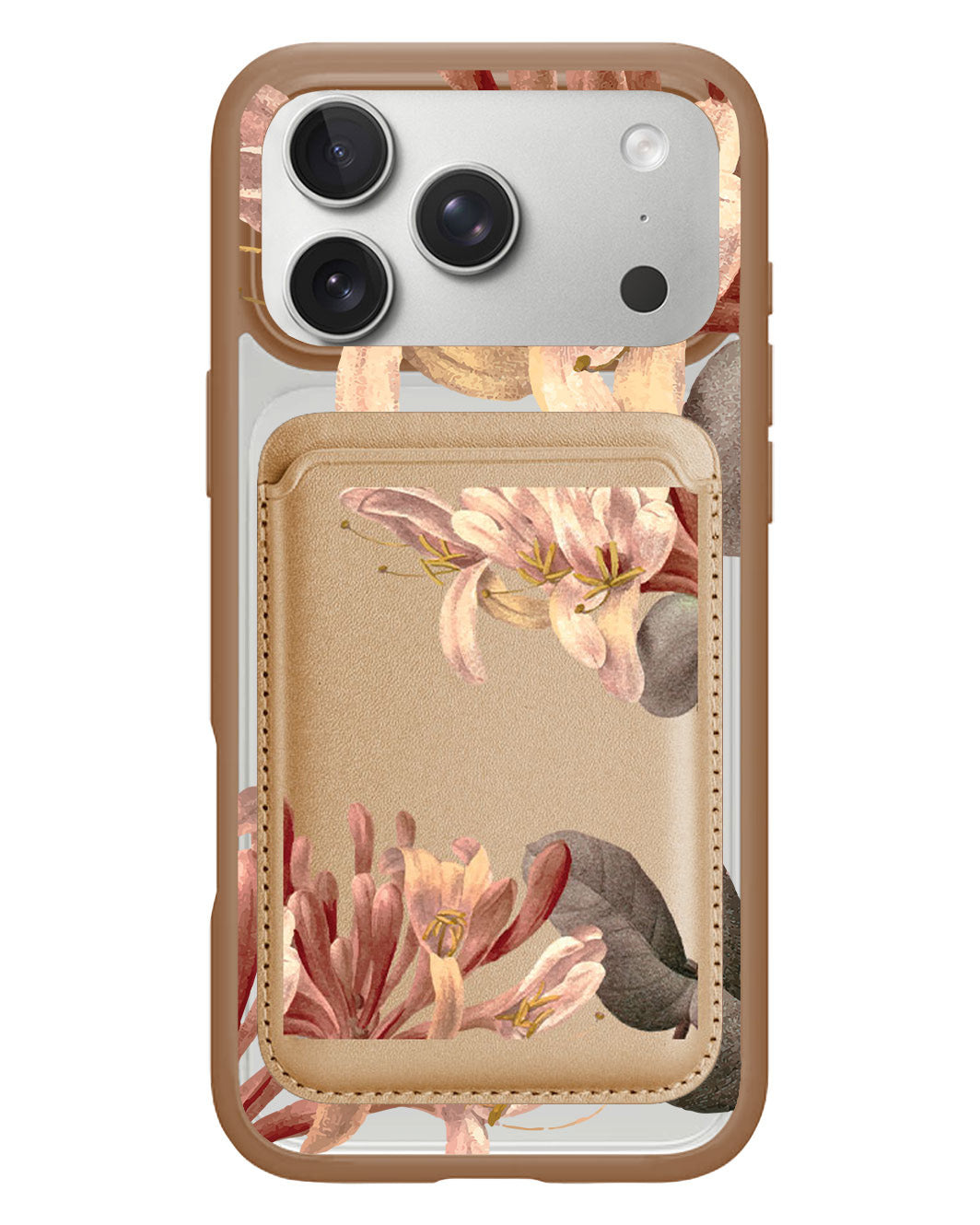 iPhone Magnetic Wallet Case - June Honey Suckle