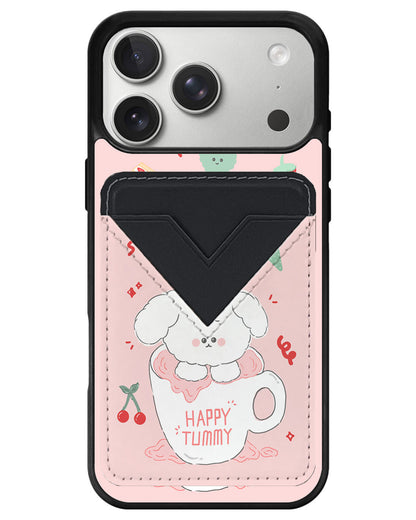 iPhone Avant Wallet Case - Happy Tummy